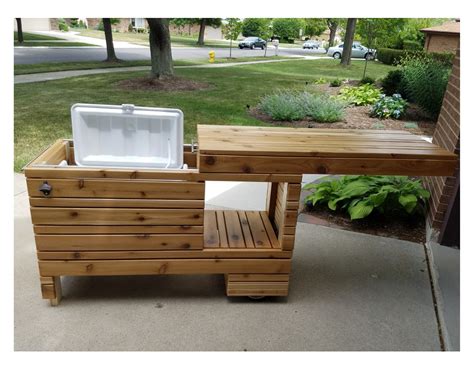 diy electric cooler box|diy patio cooler cart.